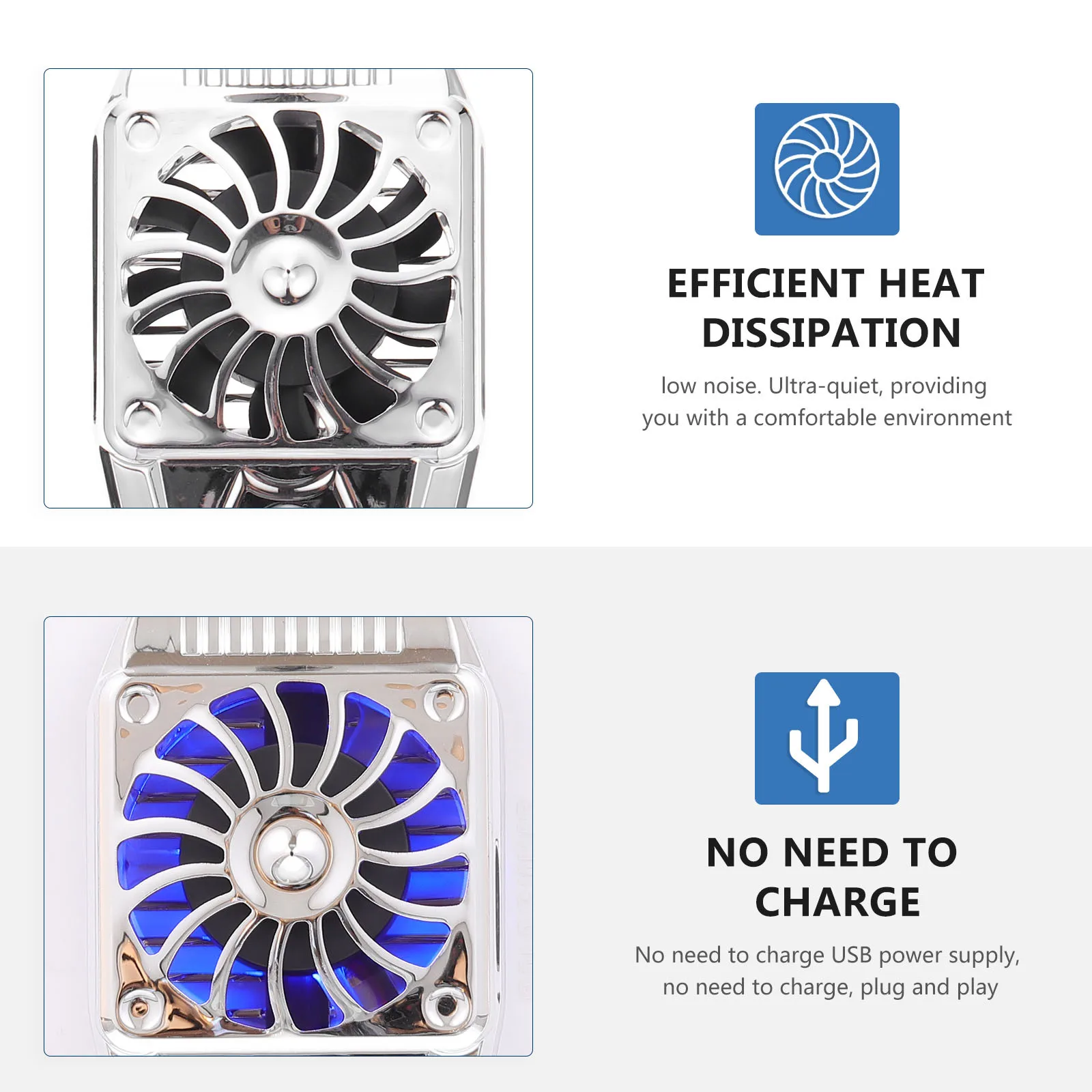 

Noise Reduction Phone Cooling Device Durable ABS High 4-67 Inches Cellphone Radiator Phone Cooler Cellphone Radiator