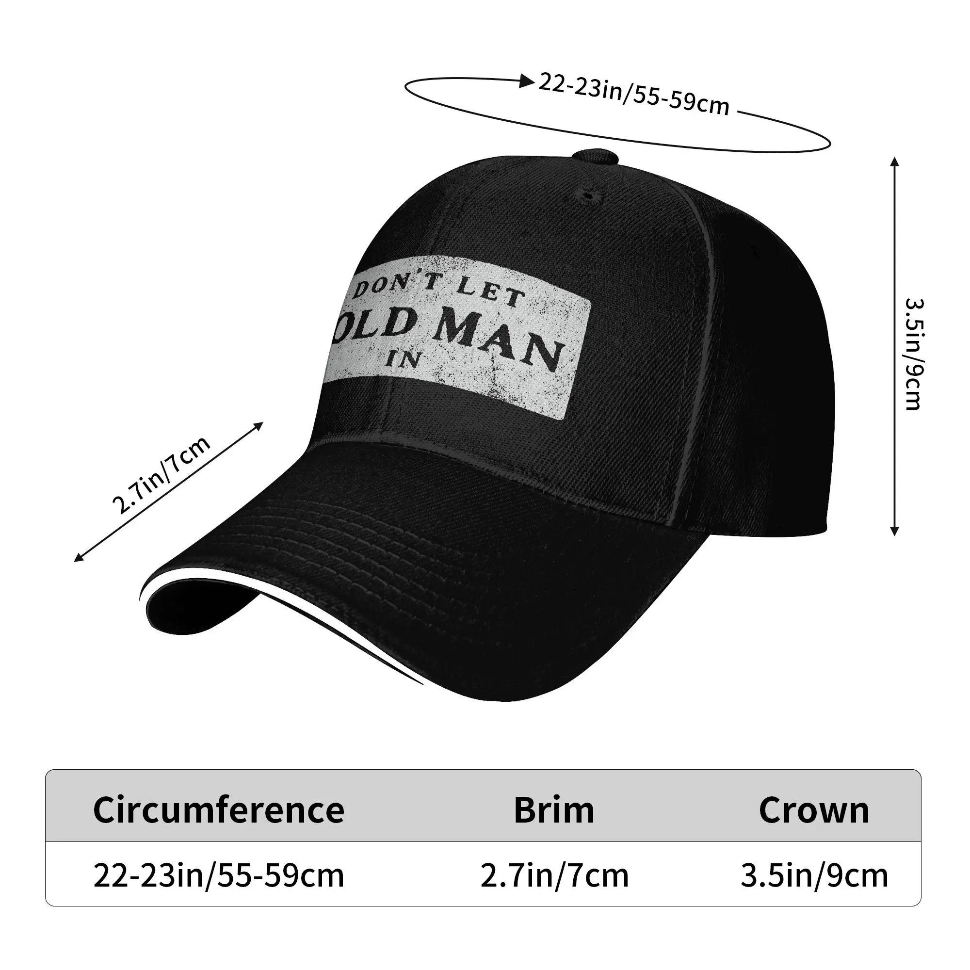 Don't Let the Old Man In Sun Baseball Cap Summer Unisex Men Trucker Hat Sun-Proof Street Style Outdoor Sports Baseball Caps