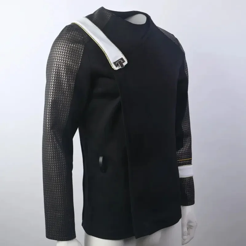 لعوالم جديدة غريبة الكابتن بايك ملم سترة سوداء SNW Starfleet موحدة قمصان تأثيري حلي ؛ 3 ، c'5.b ؛ 8'