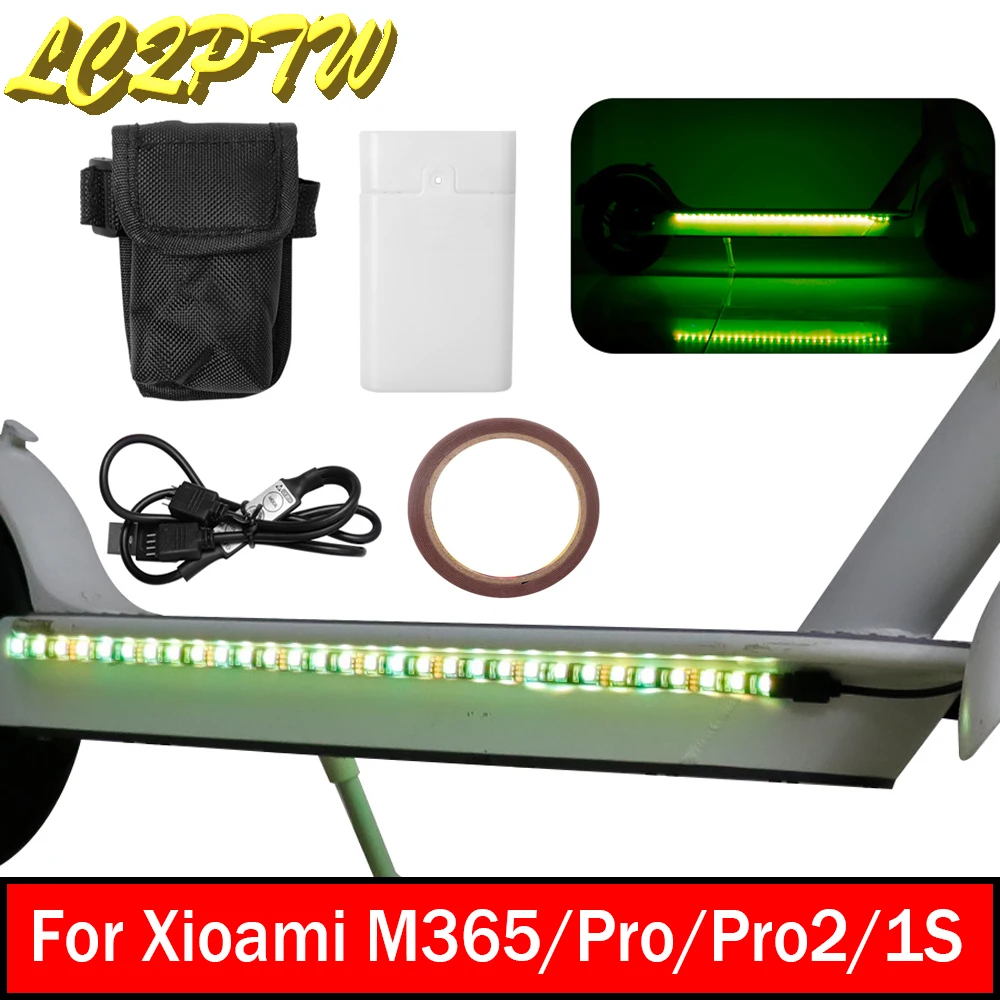 Multiple Color Switching LED Strip Flashlight Bar Lamp For Xiaomi M365 Pro 1S Electric Scooter Waterproof Night Decorative Light