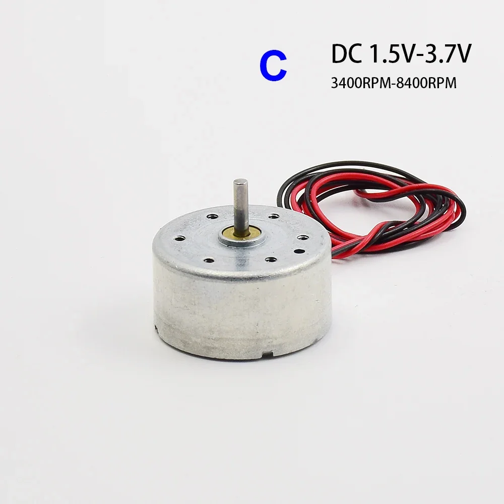 Micro 24mm Diameter RF-300 Round Motor DC 3V 3.7V 5.9V 6V Precious Metal Brush Engine for Car Audio AV CD DVD Player Toy Fan