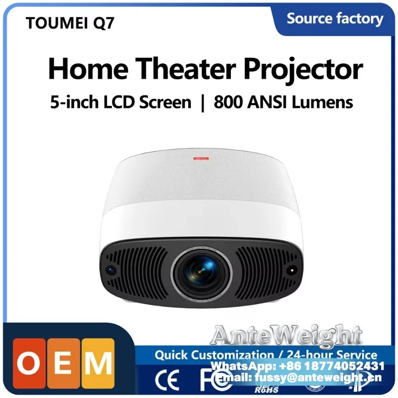 Smart LCD Projector Auto Focus Android Portable Projector Source Factory Original Manufacturer Home Theater Projectors