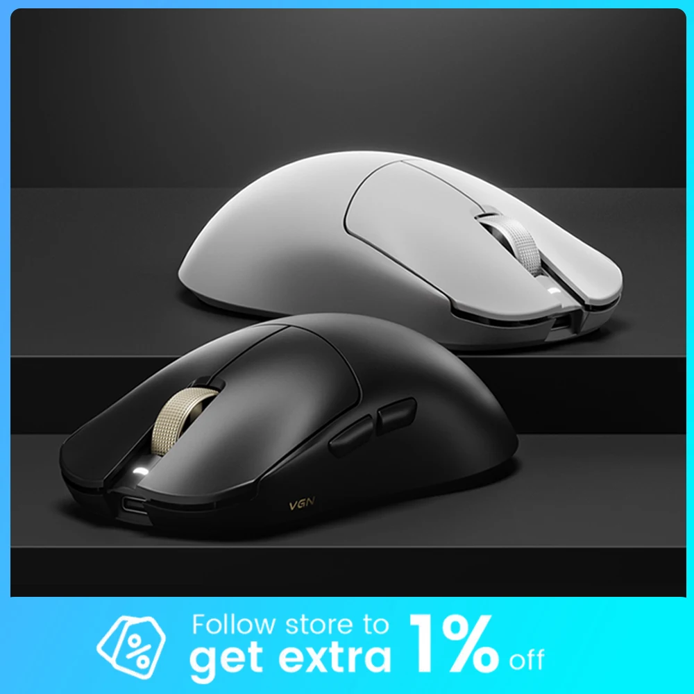 

VGN Dragonfly F2 Wireless Mouse Tri Mouse Mouse Paw3395 Paw3950 8000Hz Lightweight Gaming Mice PC Accessories for CS Valorant