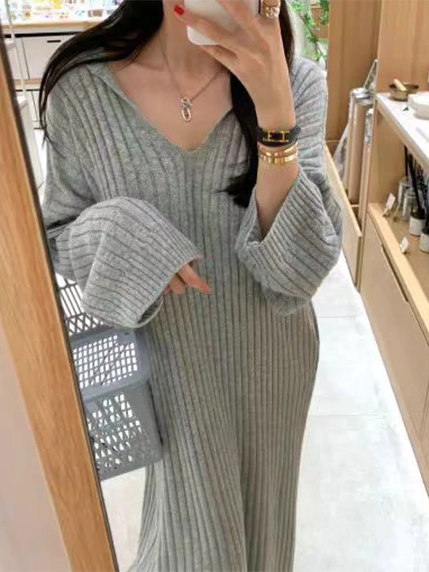 Loose Long Knitted …