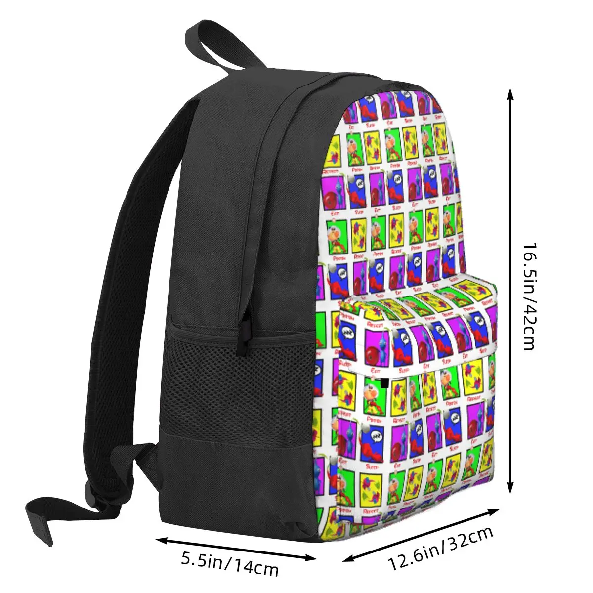 Eat Sleep Pikmin Repeat Backpack Daypack Large Capacity Kids BookBag School Bag Shoulder Bags for Men Women