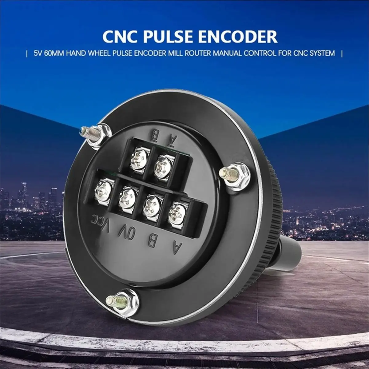 5V 60MM Rotary Encoder, CNC Controller, Terminal Pulser Handwheel, for Manual Pulse Input Type CNC or Milling Machine