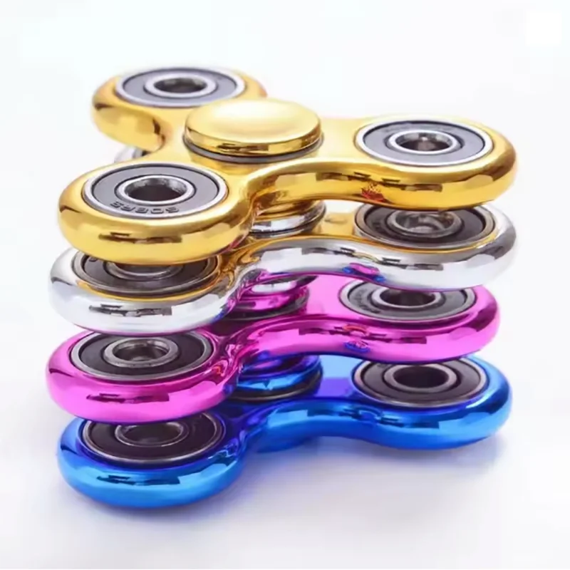 Bearing Fingertip Gyroscope Gold Plated Three Finger Rotation Stress Relieving Toy Educational Fun Fingertip Stress Relieving