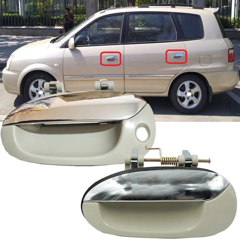 

Roavia For Kia Carens 2004-2006 Car Outside Door Pull Handle Doorknob Chromeplate Door Opening Grasp Handle Door Handle Buckle