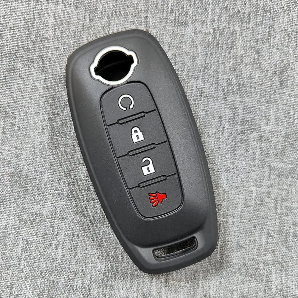 Silicone Car Key Case Car Keychain Full Cover Key Case Cover Key Protector for Nissan/X-Trail T33/Qashqai J12/Teana 2022 2023