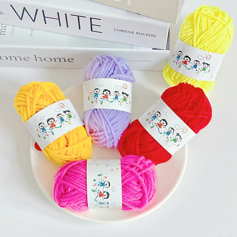 12Pcs Warm Cotton Wool Threads for DIY Hand-Knitting Crocheting Quality Crafts Yarn