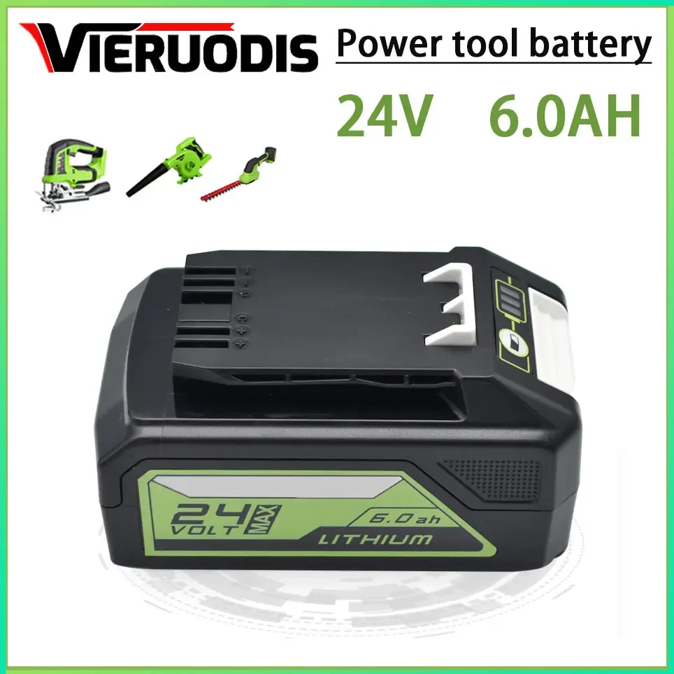 

24V 5.0AH/6.0AH/8.0AH For Greenworks Lithium Ion Battery (Greenworks Battery) The original product is 100% brand new