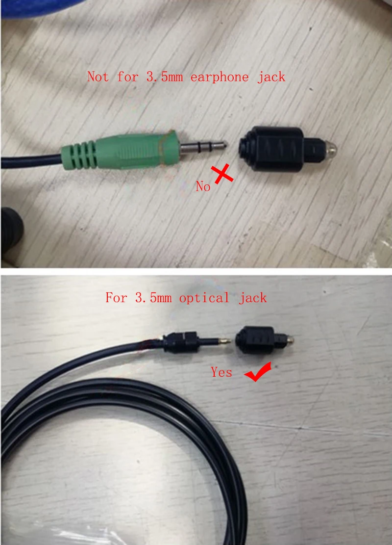 Mini adaptador de áudio óptico, adaptador de 3.5mm com conector fêmea para digital toslink plugue macho para player amplificador de dvd