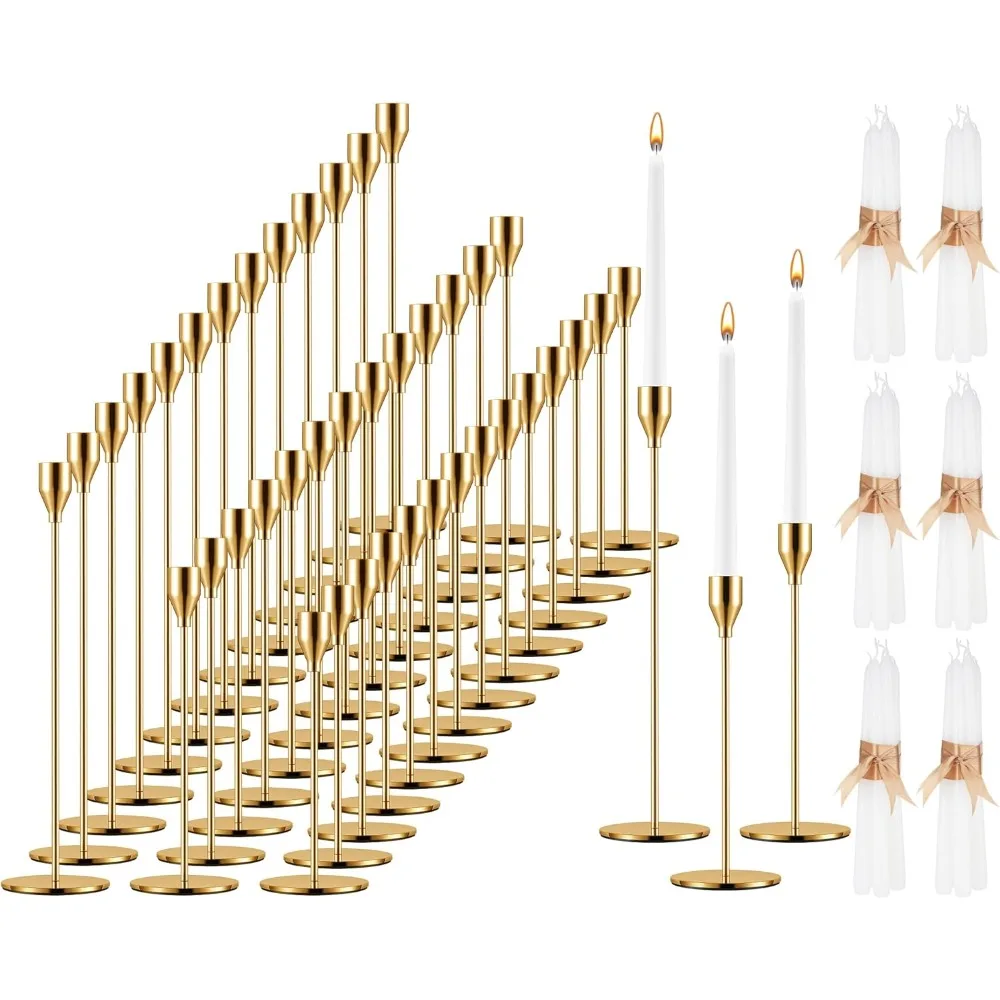 

Inbagi Candlestick Holders Bulk for Taper Candles Metal Tall Candle Stick Holders Taper Candle Stands for Table Centerpiece