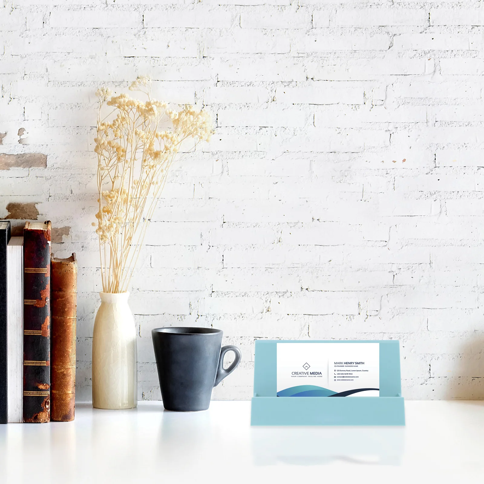 

2 pcs Plastic Business Storage Boxes Desktop Credit Holders Multipurpose Name Display Cases Sturdy Tabletop Organizers