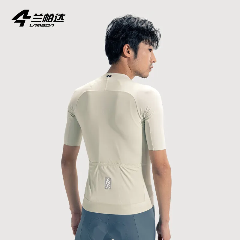 

LAMEDA Men's Cycling Short Sleeve Sports Shirt Eco-Friendly Moisture-Wicking UV Protection 3D Fit for Optimal Comfort