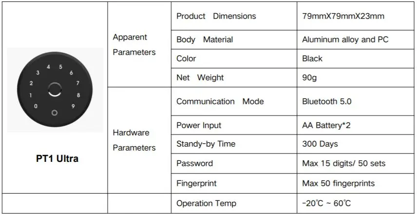 Tuya Smart Door Lock: Touchscreen Keypad, Fingerprint ID & Temporary Access Codes for Enhanced Safety, for Hotels and Apartments