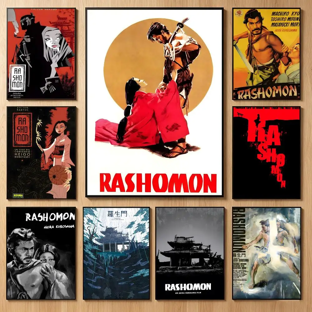 Timeless Movie R-Rashomon Poster Classic Self-Adhesive PP Wall Sticker for Living Room Bar Decor Gift
