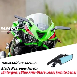 For Kawasaki ZX6R ZX636 ZX4RR ZX4R ZX25R Modified Blade Rearview Mirror Stator Wing Mirror CNC Aluminum Rearview Mirror zx6r 636