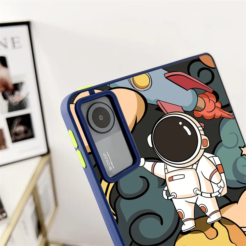 Para Xiaomi Pad 6 5 Pro funda delgada 6S Pro 12,4 Redmi Pad SE 2023 astronautas jugando pelota Protector de tableta Xiaomipad6 funda