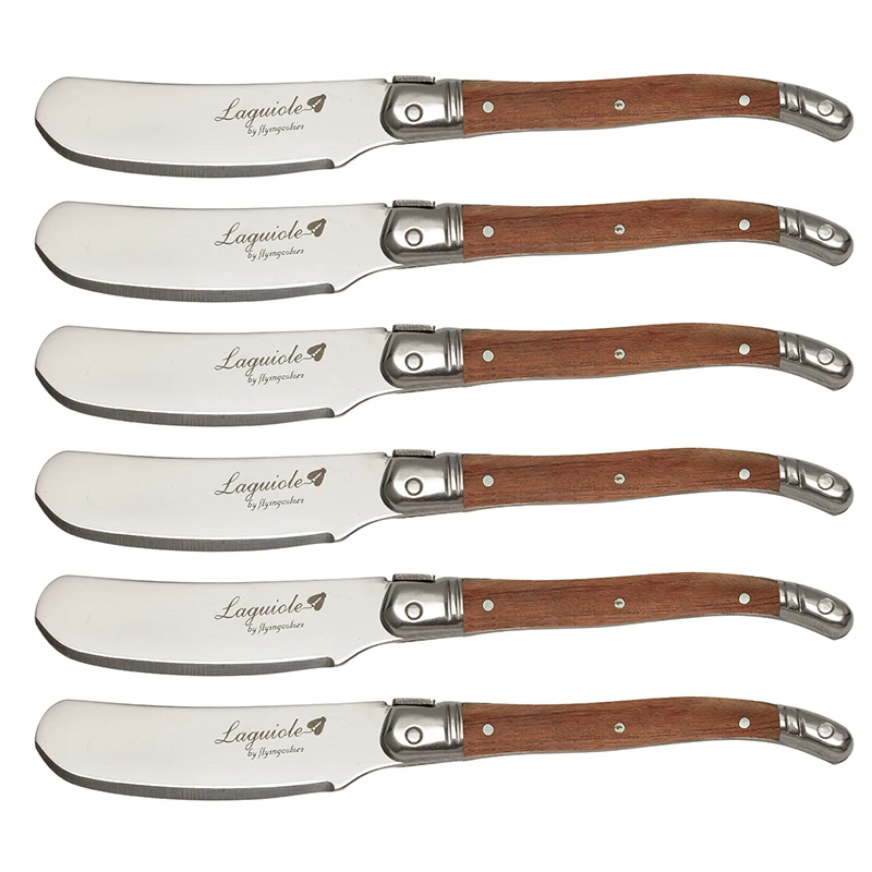 3 قطعة Laguiole Stailless الصلب الجبن طقم السكاكين الخشب مقبض زبدة مفرشة السكاكين كريم صغير الجبن القاطع القطاعة مطعم بار