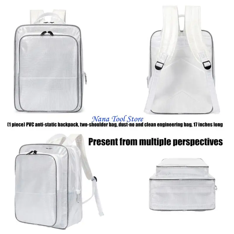 

31GJ Ergonomic 20L Clear PVC Backpack for Comfort in Long Work Hours and Sensitive Component
