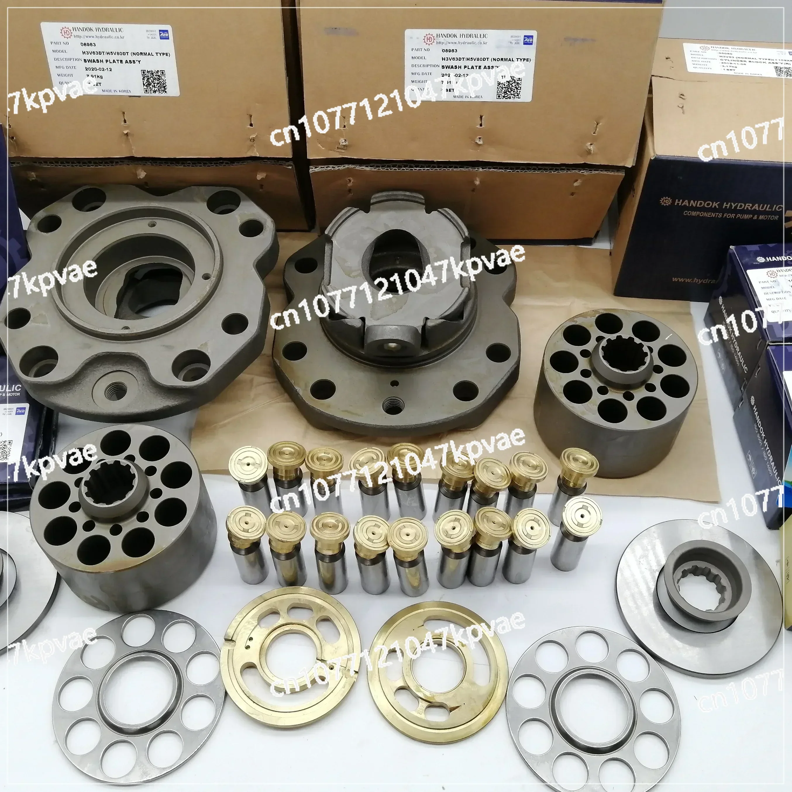 K3V63 K5V80 K3VL80 Hydraulic Pump Cylinder Block, Piston Shoe Set Plate for E312 Excavator Main Pump