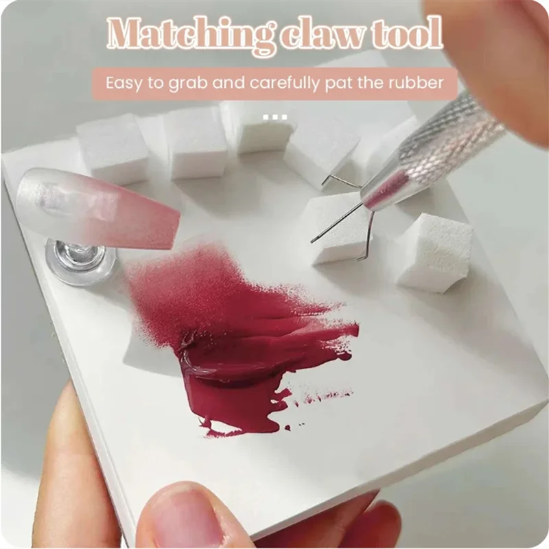 51/101pcs Sponge Gradient Nail Art Stamper Tools Gel Polish Color Gradient Brush Glitter Powder Dotting Pen For Manicure Tools