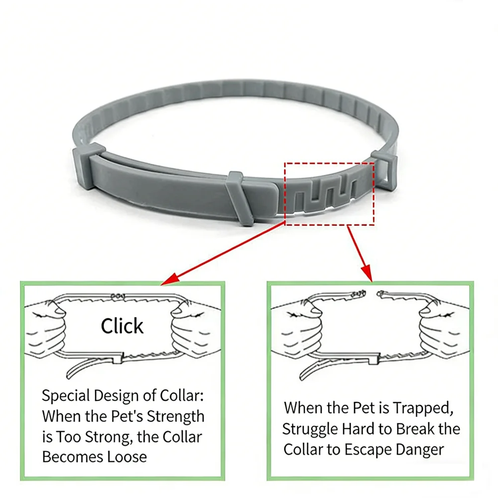 Flea,Tick & Lice Repellent Collar for Dogs&Cats– Adjustable Waterproof Pet Pest Control Collar with Natural Essential Oils - view 6