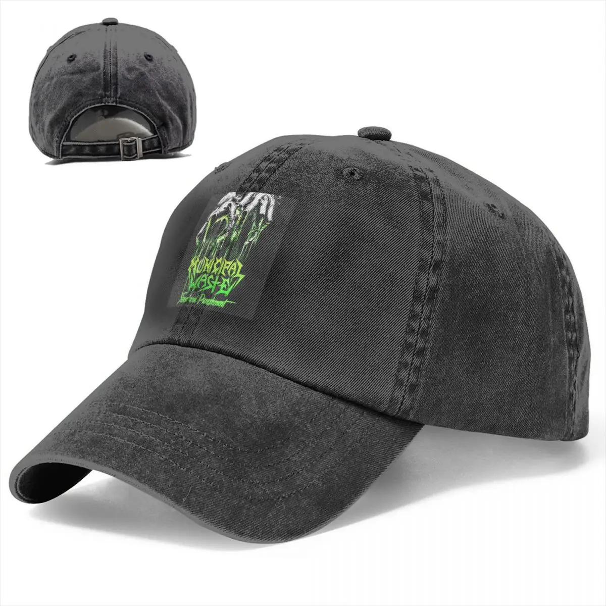 Municipal Waste Multicolor Hat Peaked Women's Cap Slime And Punishment Personalized Visor Protection Hats