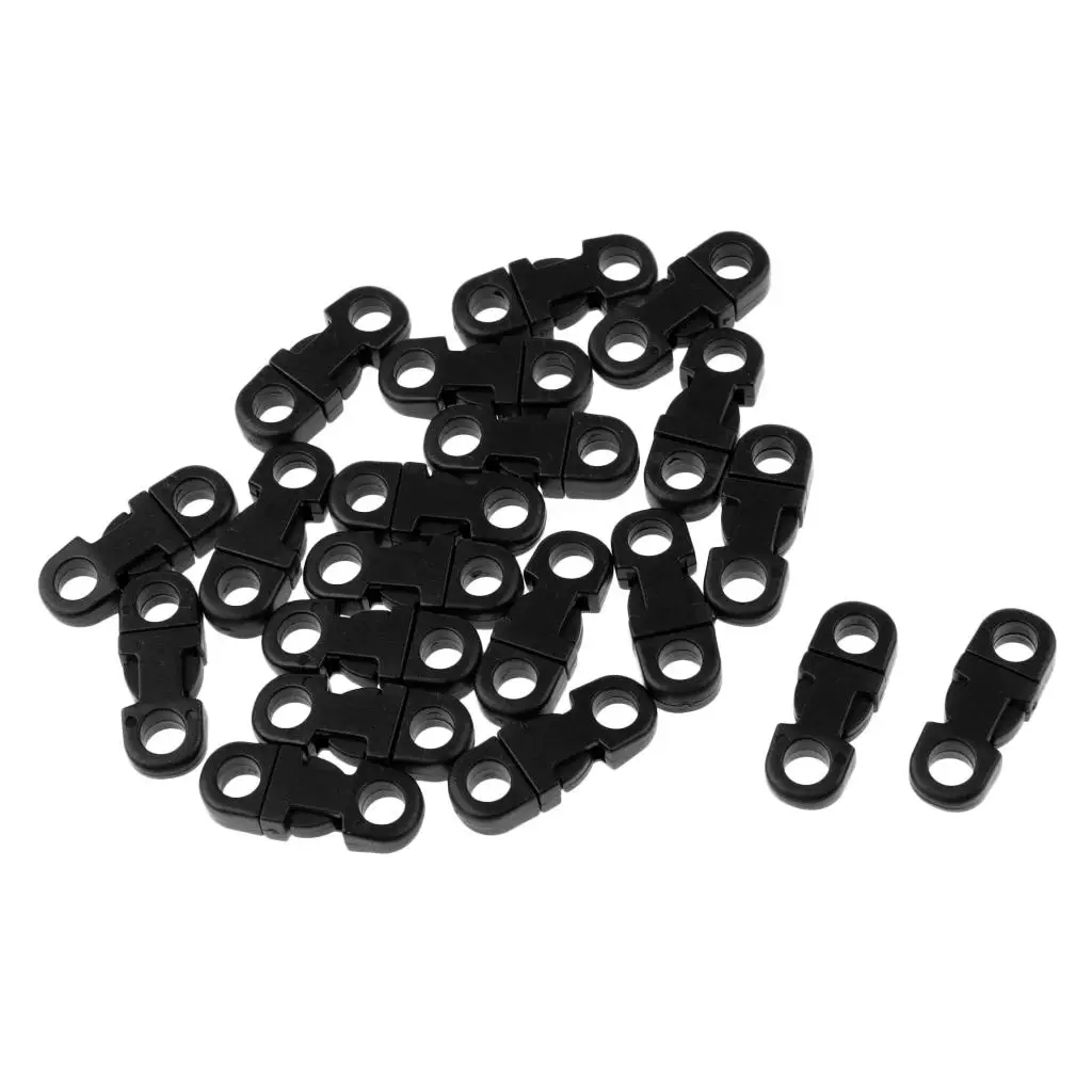 20pcs Paracord Bracelet 5mm Cord Side Release Buckle Lock carabiner