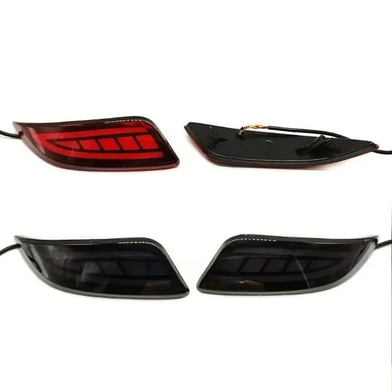 

Hot Sale 1 Pair Brake Light Rear Bumper Reflector Light for Rear Fog Lamp Warning Light Stop Lamp Running 2015 2016