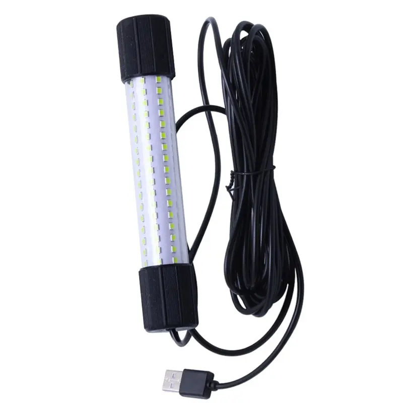 LLCS-Underwater LED Fishing Light, Night Fishing USB Light, Multiple Color Options, Portable Design, High Brightness