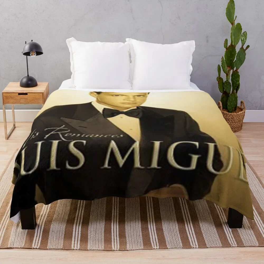 Luis Miguel Throw Blanket Plush Large Camping Blankets