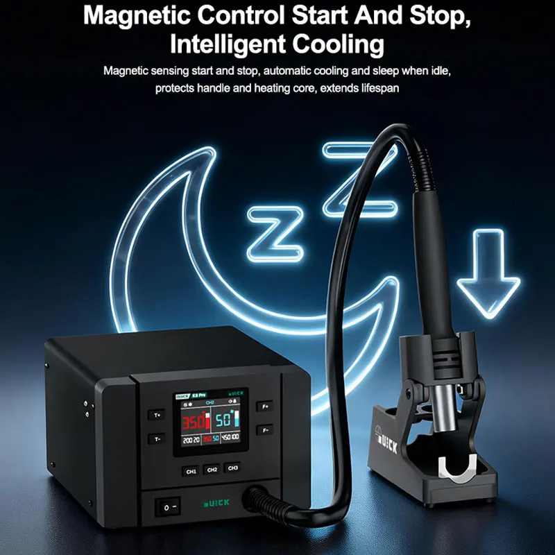 QUICK K8 Pro Intelligent Hot Air Rework Station 1000w High Power Precise Temperature Control and Stability Repair Tools view 5