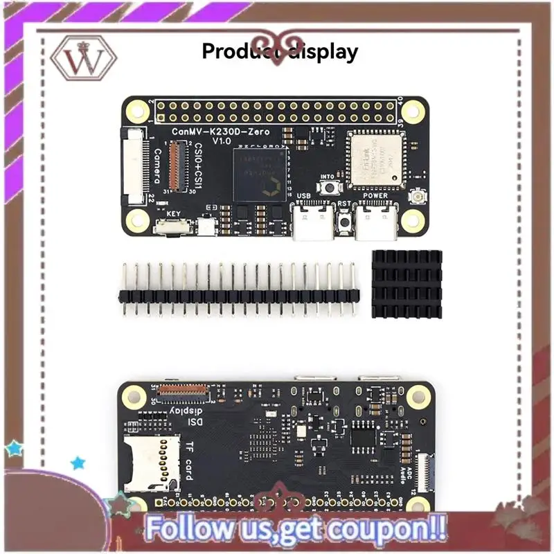 ABBG-Canmv K230D ZERO Development Board Machine Vision Recognition Camera2093 AI RISC-V Motherboard Artificial Intelligence B