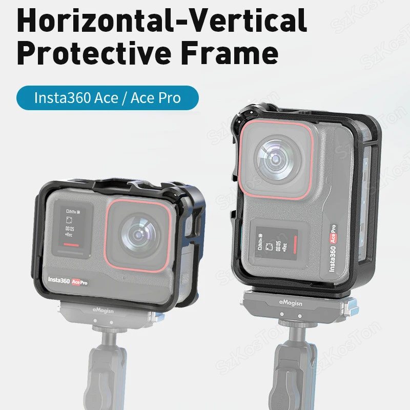 Plastics Rabbit Cage For Insta360 Ace Pro Quick Release Protective Border Frame For Insta360 Ace Camera Accessories