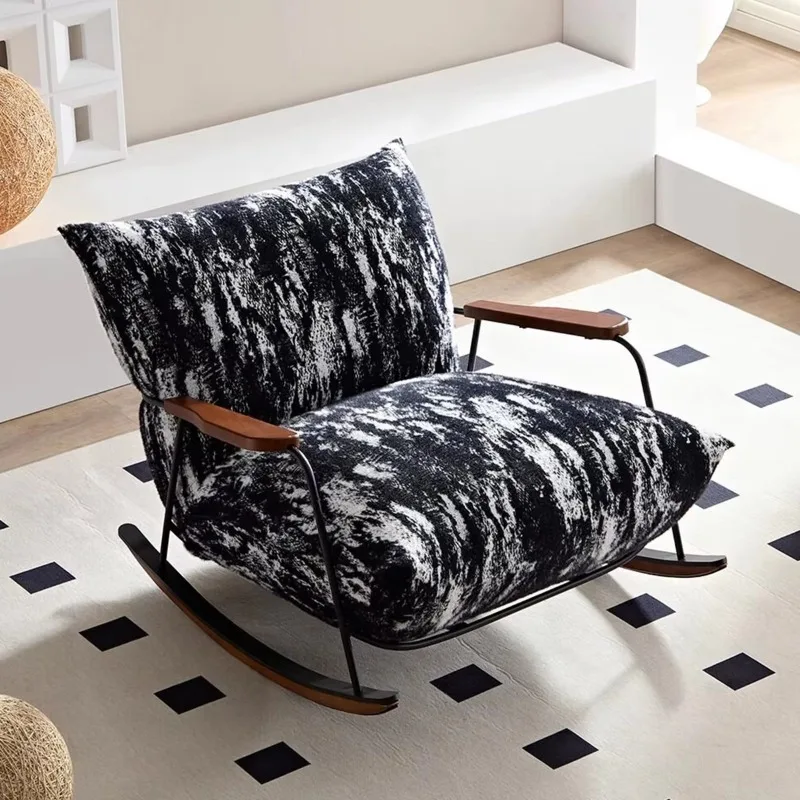 Leisure rocking chair, suitable for home furniture, living rooms, hotel apartments, and reception areas