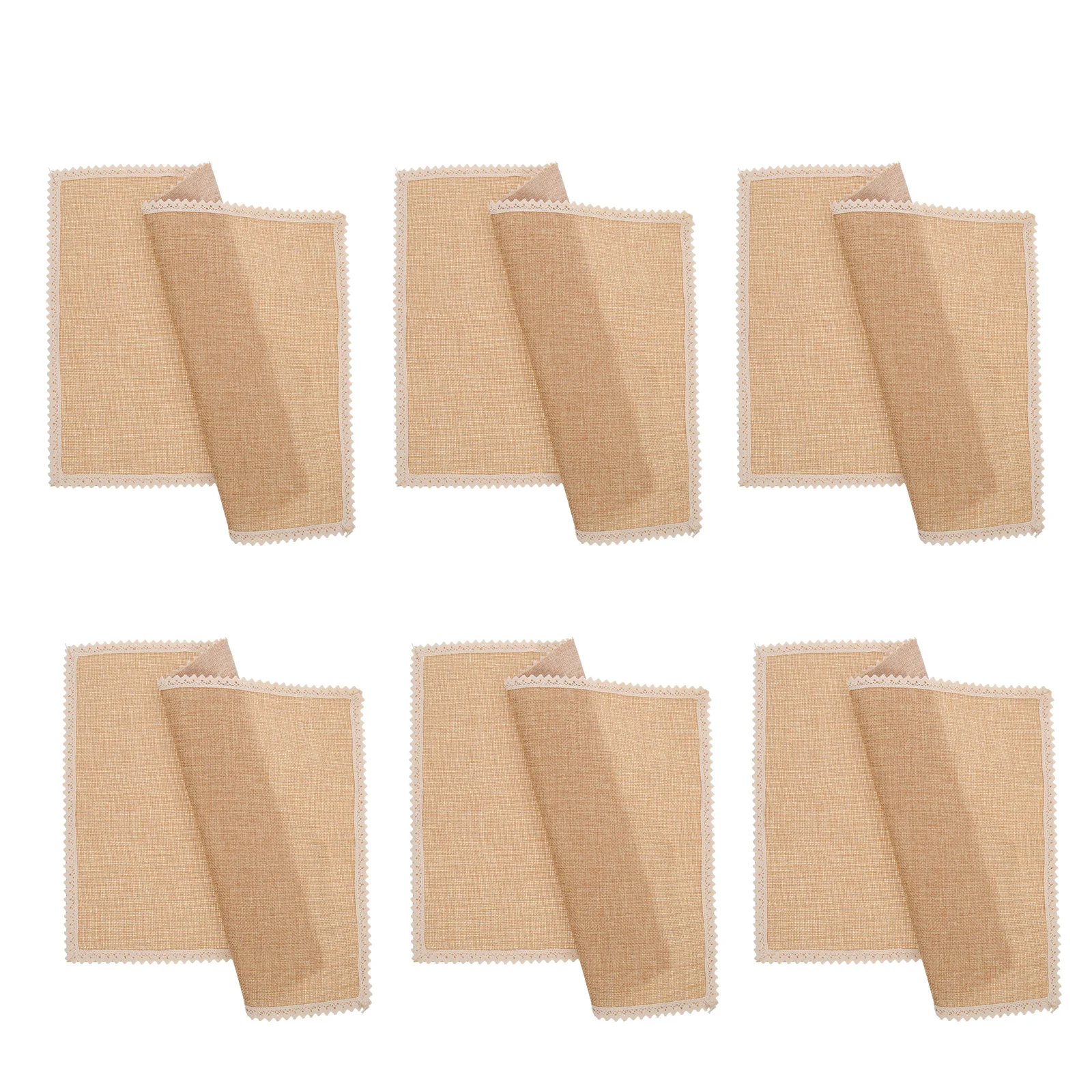 

6pcs Table Placemat Heat Resistant Washable Kitchen Mat Dining Room Decor Simple Style Decorative Place Mat Home Supplies