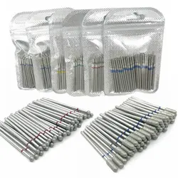 50pc diamante prego broca cutícula limpo conjunto de bits fresa para manicure cortador elétrico bits acessórios pele morta remover ferramenta