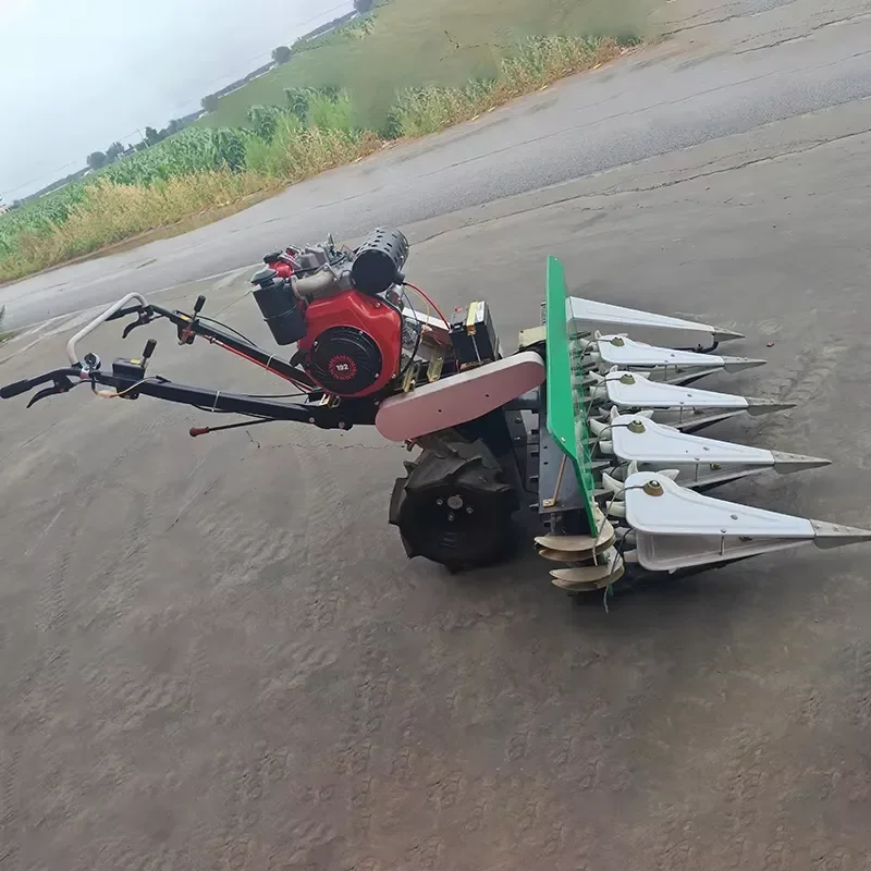 High Quality Reaper Machine Harvest for Wheat Rice Corn Paddy Grain Sorghum Pepper Alfalfa Grass Mounted Mini Tiller