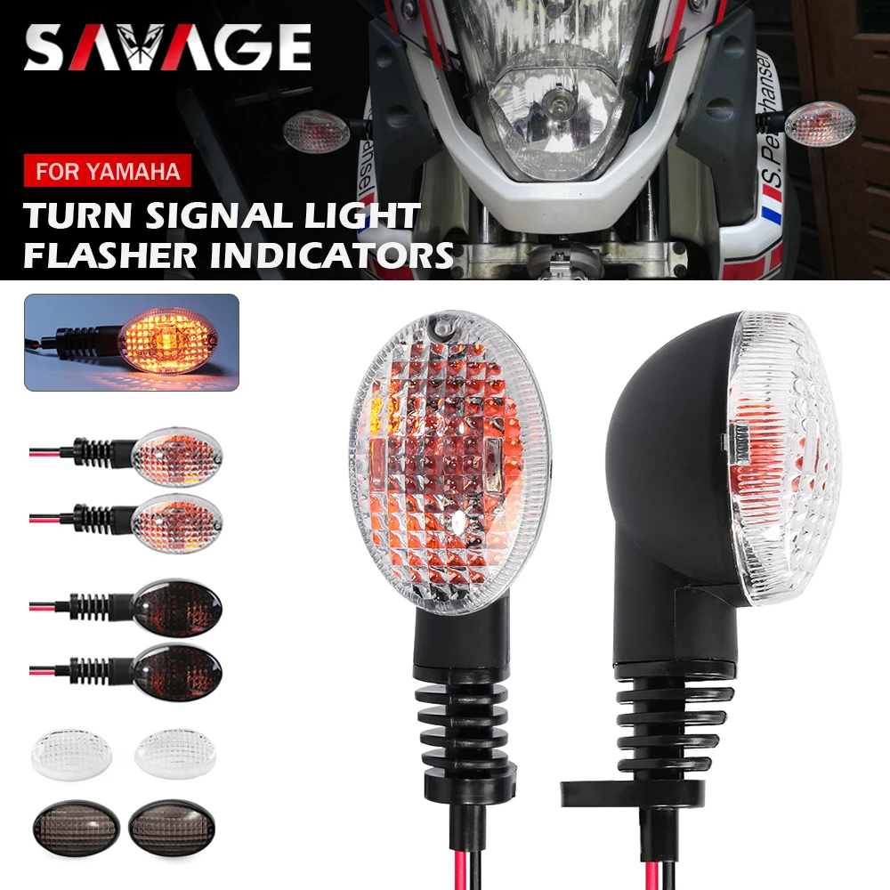 Turn Signal Flasher For YAMAHA XT660X XT660R MT03 660 Street Scrambler 900 Twin 900 Motorcycle Blinker Light Lens XT660 X R