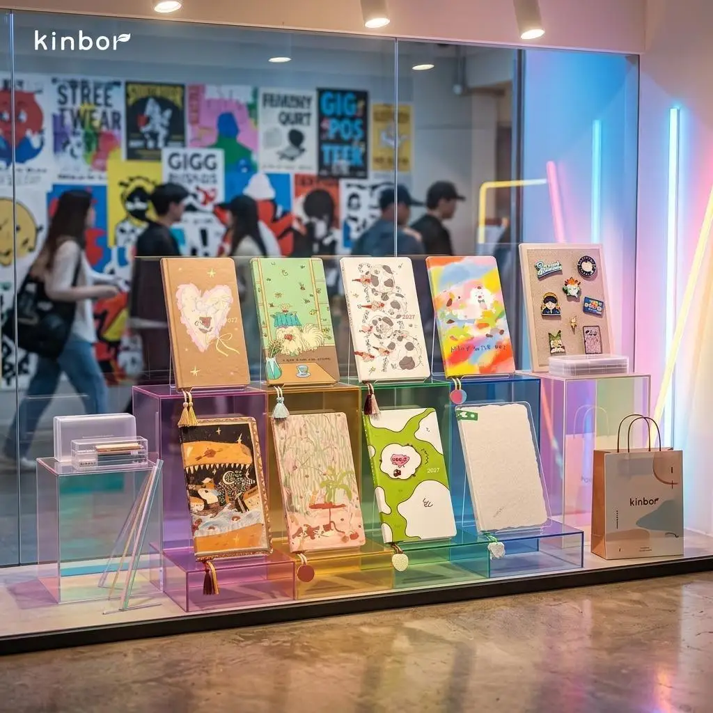 Kinbor 2027 Weekly Planner Agenda Time Management Notebook Kawaii Portable Efficiency Handbooks,Pocket Book High Aesthetic Gifts