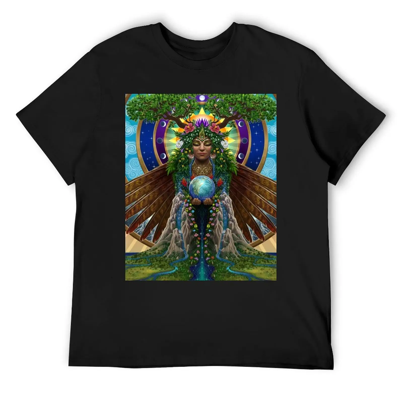 

Gaia: Sacred System T-Shirt graphic tee shirt graphics oversized graphic tee clothing for men