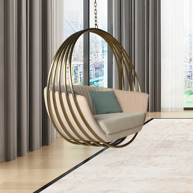 Swing Lounge Chair High Quality Stainless Steel Hanging Hammock Sofa for Home Villa Hotel Outdoor Leisure for Living Room