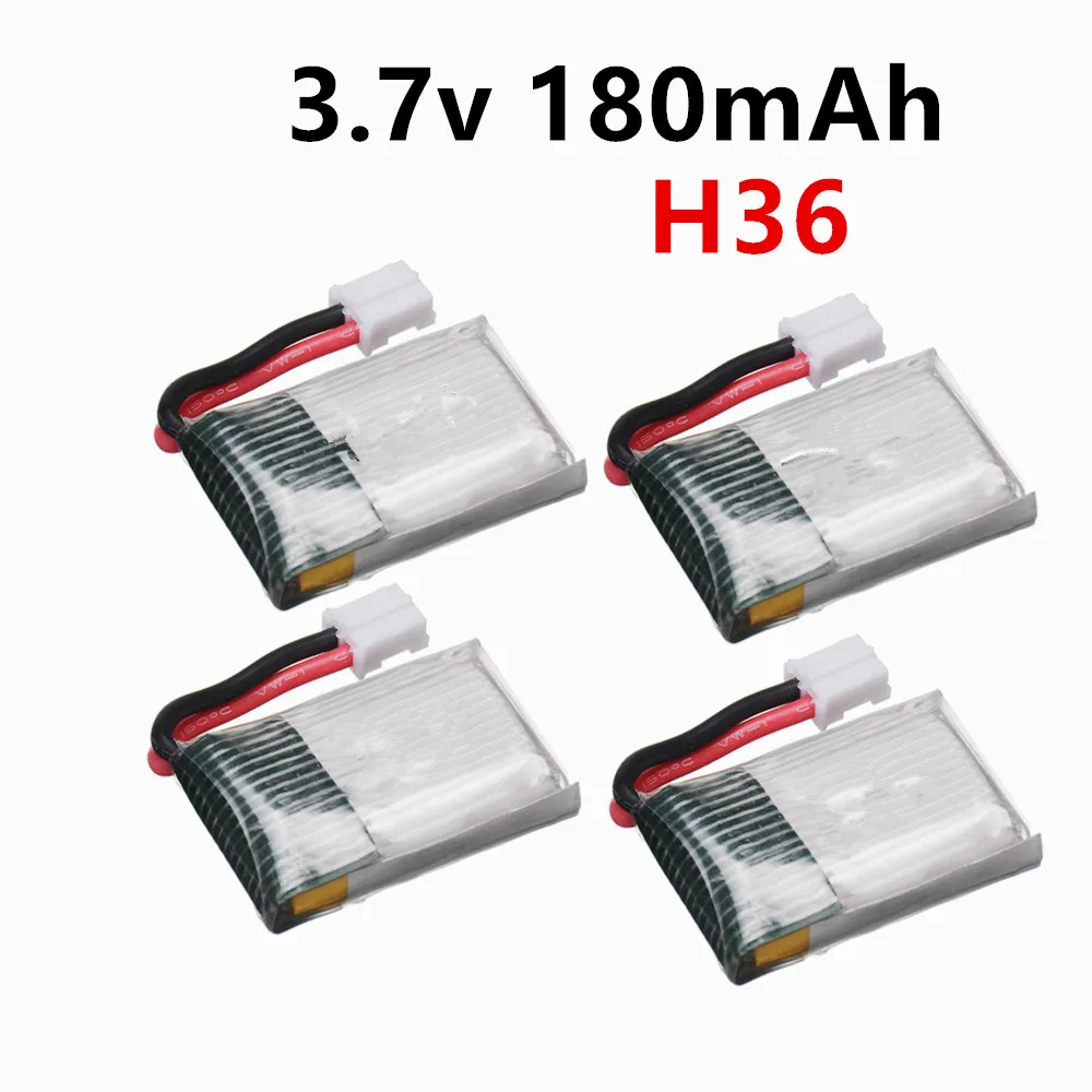 3.7V 180mAh 651723 Lipo Battery with Charger For JJRC H36 E010 E010C E011 E013 F36 NH010 RC Quadcopter Drone toy parts Bateria