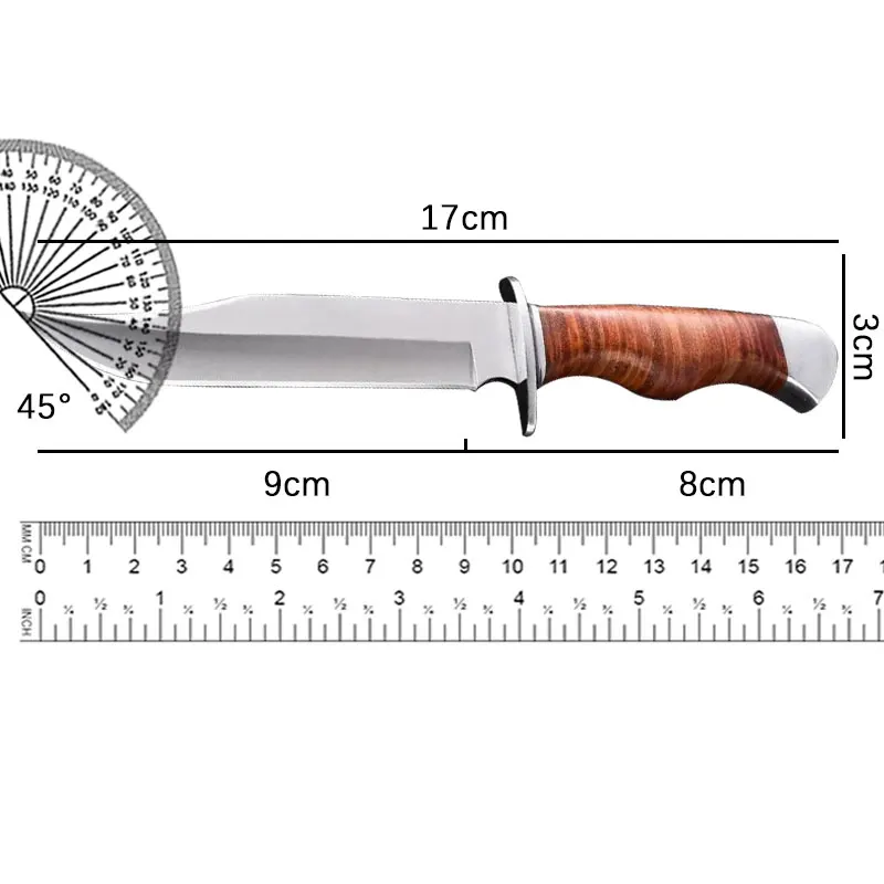 Gemini Assassin Outdoor Straight Knife Camping Portable Multi functional High hardness Splitting Knife Household Fruit Knife