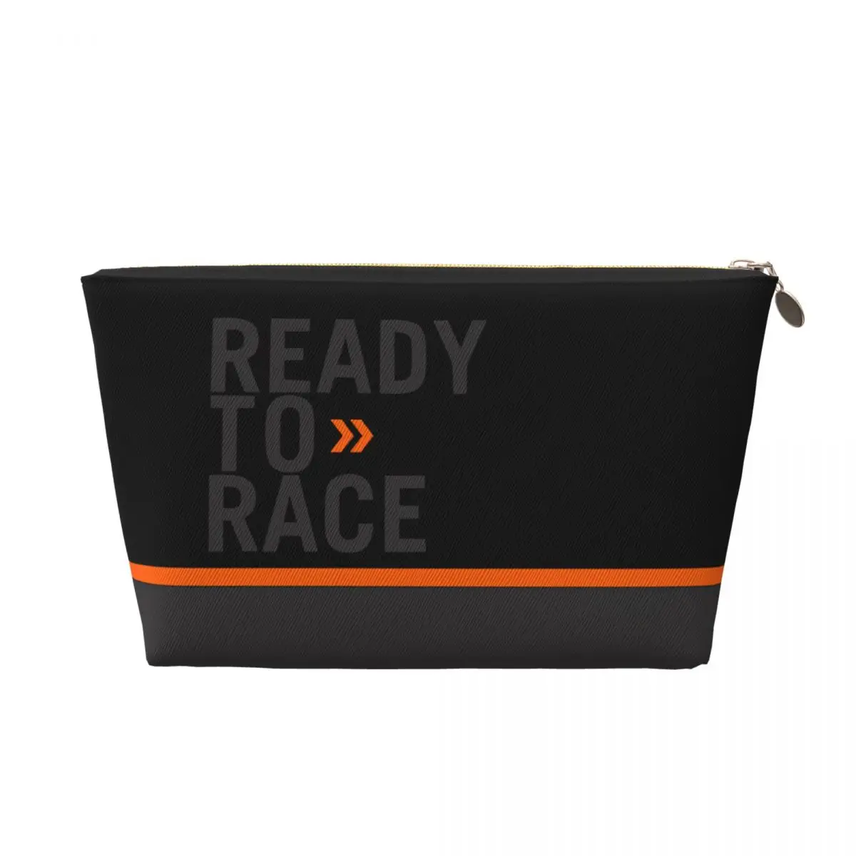 Custom Ready To Race Logo Travel Toiletry Bag Racing Sport Motorcycle Rider Cosmetic Makeup Organizer Beauty Storage Dopp Kit