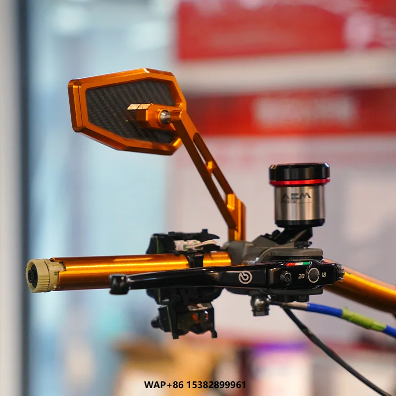 

Black 3 Carbon Fiber Motorcycle Rearview Mirror Suitable for Harley Models Various Styles