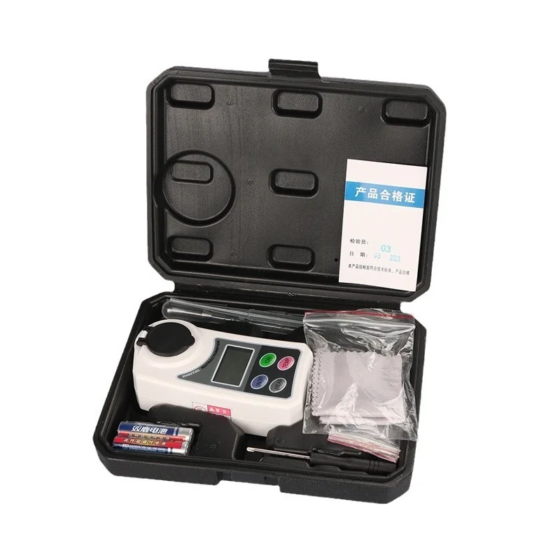 0-53% Digital Auto Refractometer Handheld Mini Brix & Sugar Moisture Meter with 1% Accuracy and Low Price