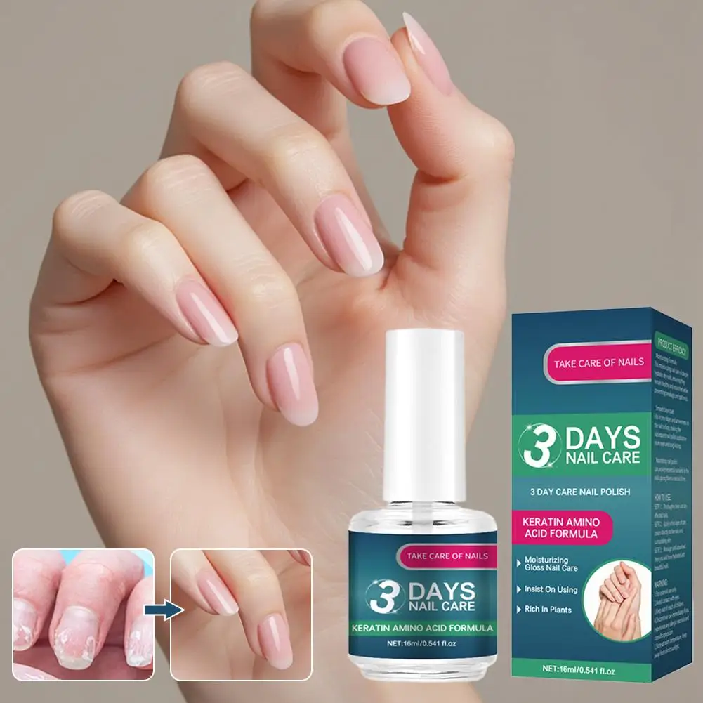 Primer para el Cuidado de las Uñas de 3 Días, Sin Ácido, Secado Rápido, Juego de Adhesión Superior, Cuidado Natural, Aceite Revitalizante para Reparación y Limpieza de Uñas